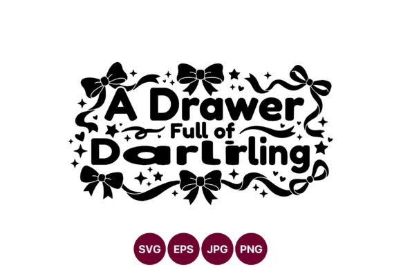 A Drawer Full of Darling Ribbon Vector