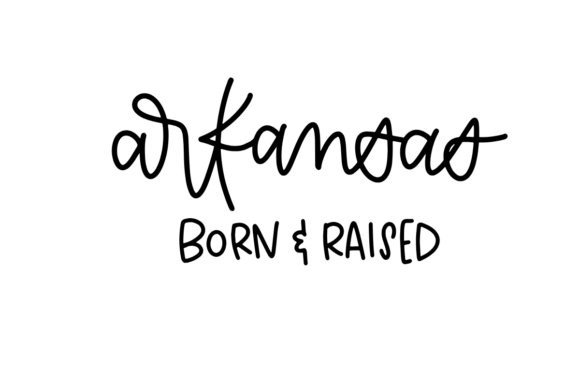 Arkansas Born and Raised: A Graphic Design Asset for Crafts and Local Branding