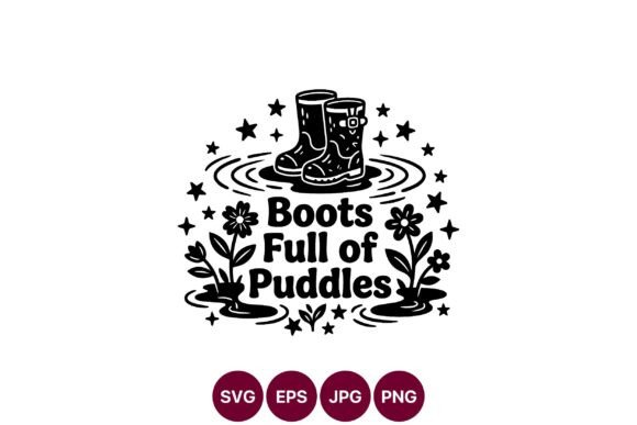 Boots Full of Puddles Vector Art: Graphics for Editorial and Web Design