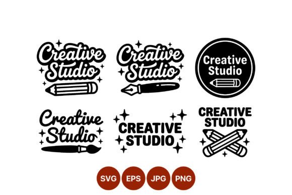Creative Studio Badge Vector Art: Graphics and Illustrations for Real Publishing