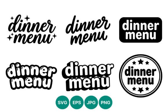 Dinner Menu Lettering Styles Vector: A Brand Designer’s Take on This Graphic Design Asset