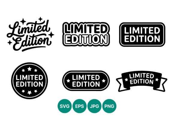 Limited Edition Badge Lettering Set for Illustrations and Graphics