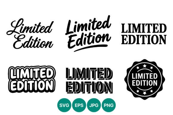 Limited Edition Typography Set: Graphics for Local Business Branding