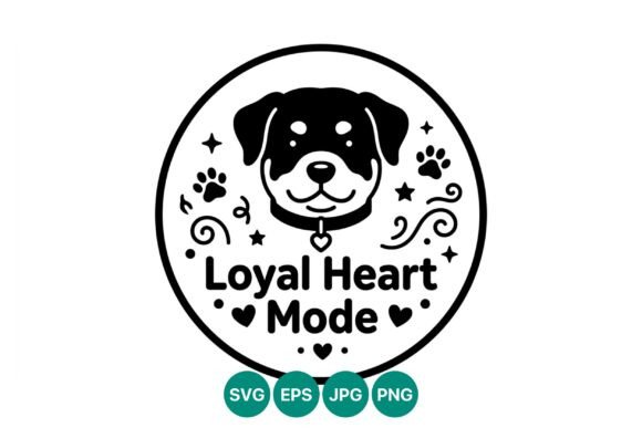 Loyal Heart Mode Cute Dog Vector Art: A Brand Designer’s Take on This Graphic Asset