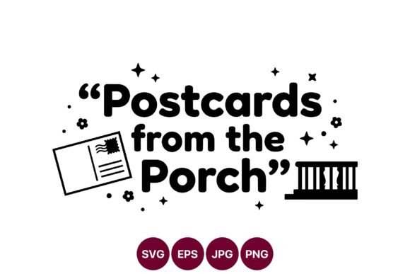 Postcards from the Porch Vector Art