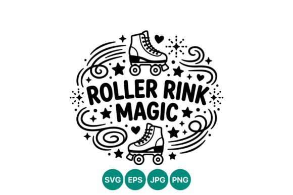 Roller Rink Magic Vector Art: A Bold Illustration for Creative Projects