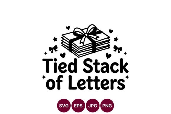 Tied Stack of Letters Vector Art: Graphics & Illustrations